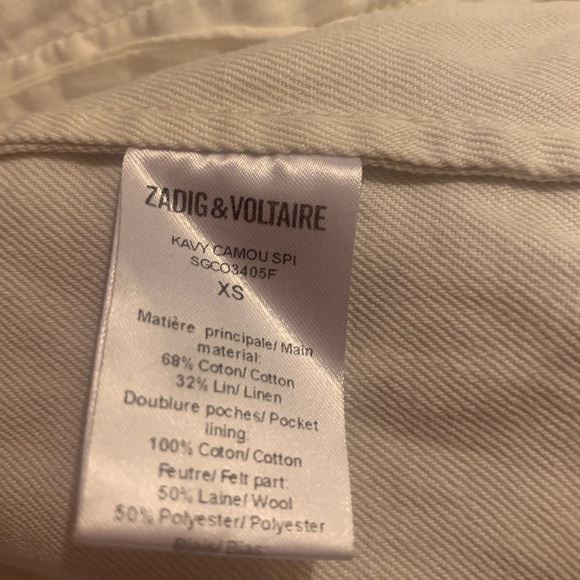 Zadig and Voltaire Pink Camo Jacket with Butterfly Embroidery Size XS - Picture 8 of 8